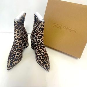 Steve Madden Animal Print Ankle Booties
